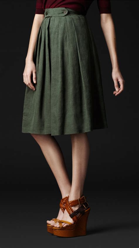 burberry prorsum green skirt|Burberry her fragrance.